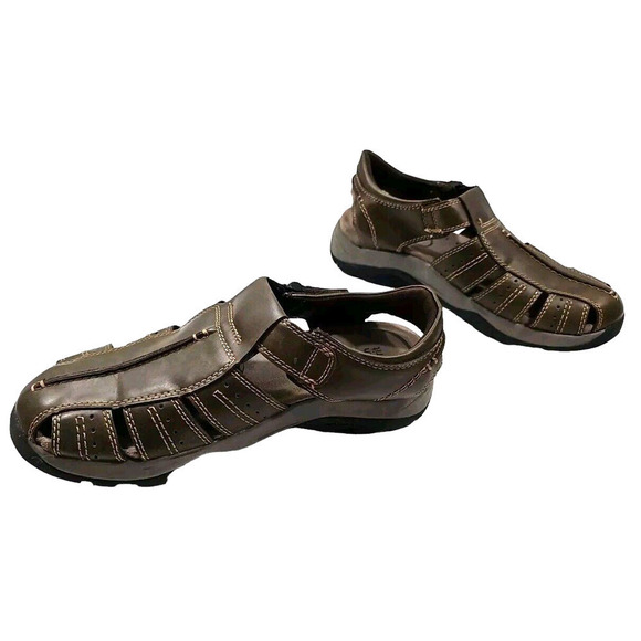 Earth Spirit Men's Sandals Jacob 2 Brown Arch Support Size 8. - Picture 5 of 9